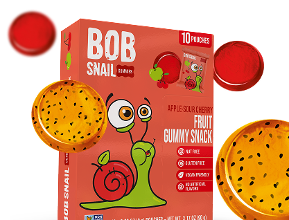 Bob Snail Fruit Gummies range