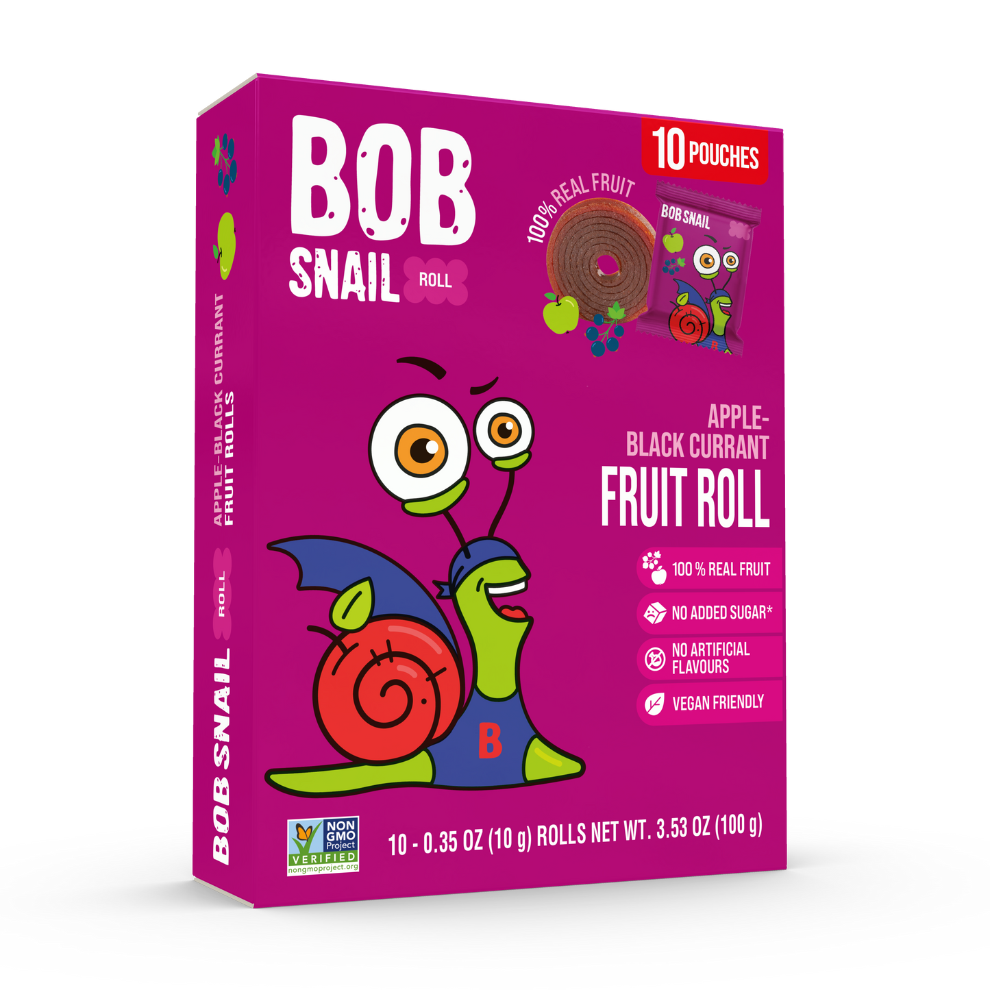 Apple & Black Currant Fruit Rolls — 10 pack