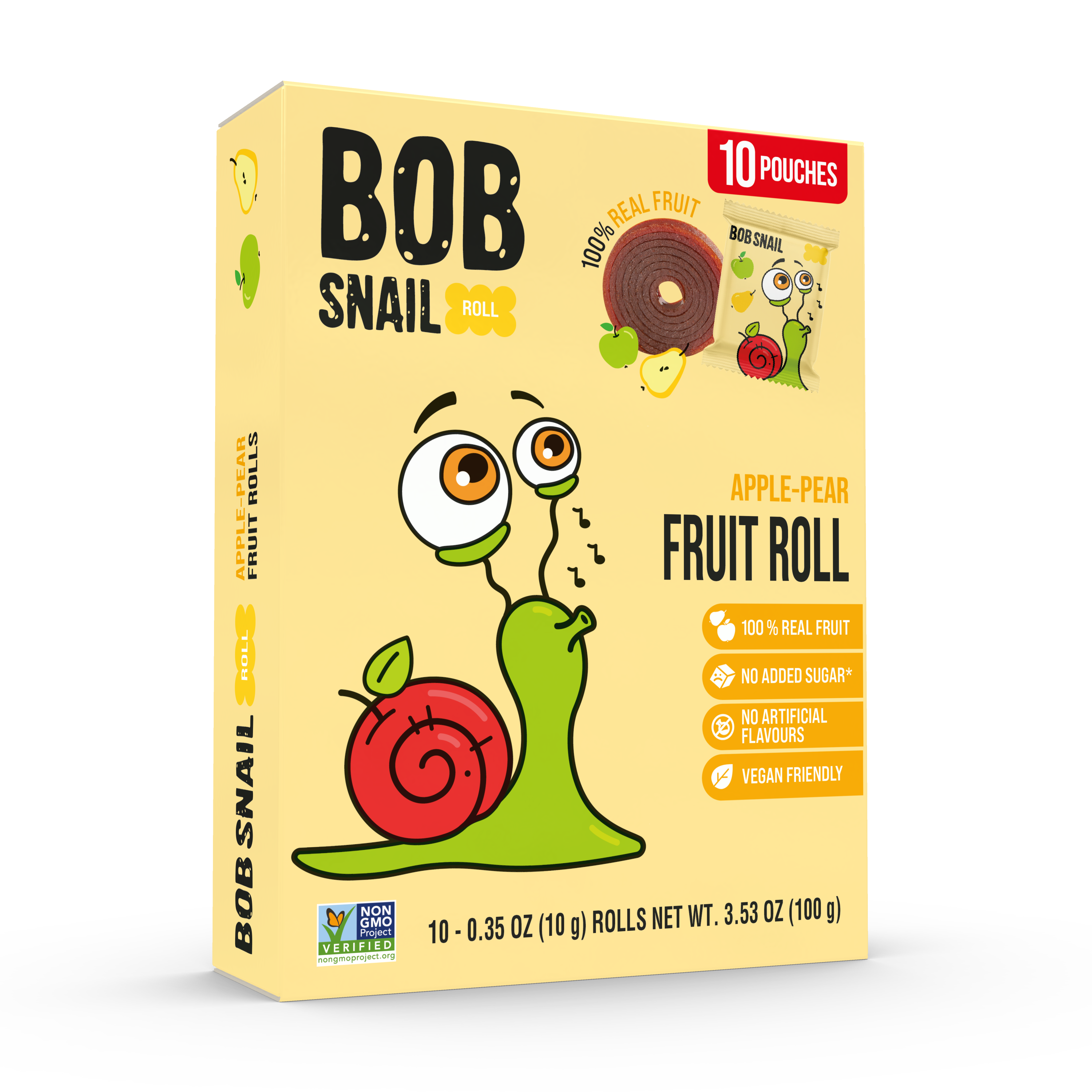 BOB SNAIL Natural apple-pear Rolls 100 g (10pcs *10g)