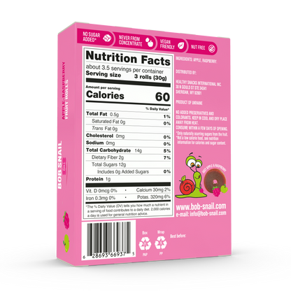 Apple & Raspberry Fruit Rolls — 10 pack
