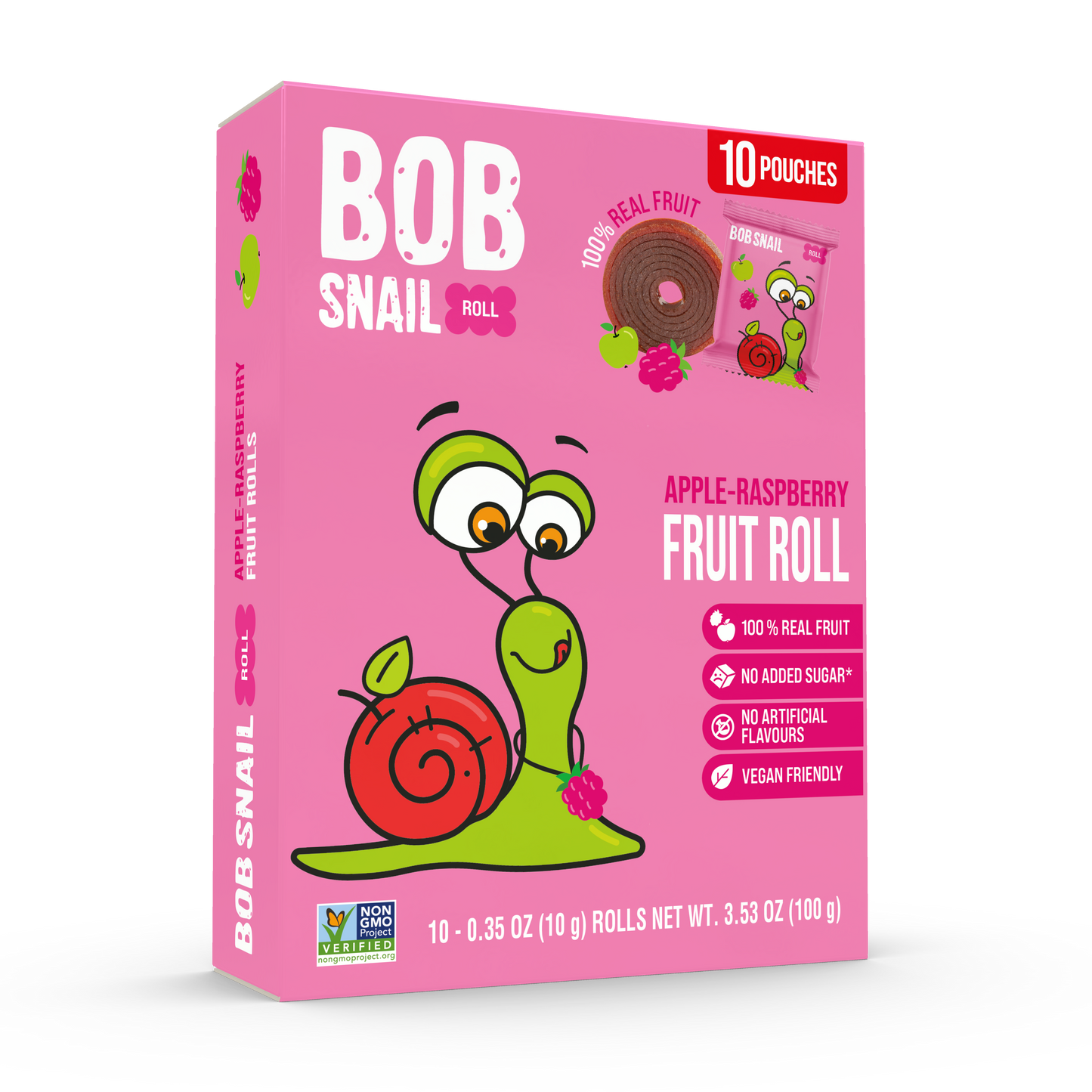 Apple & Raspberry Fruit Rolls — 10 pack