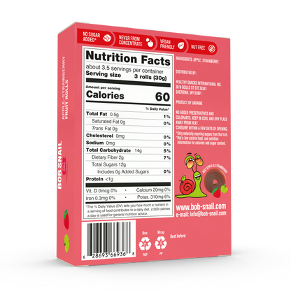 Apple & Strawberry Fruit Rolls — 10 pack