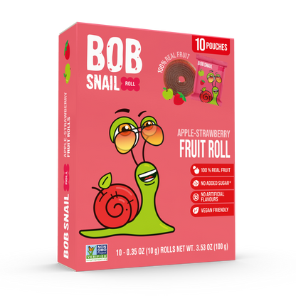 Apple & Strawberry Fruit Rolls — 10 pack