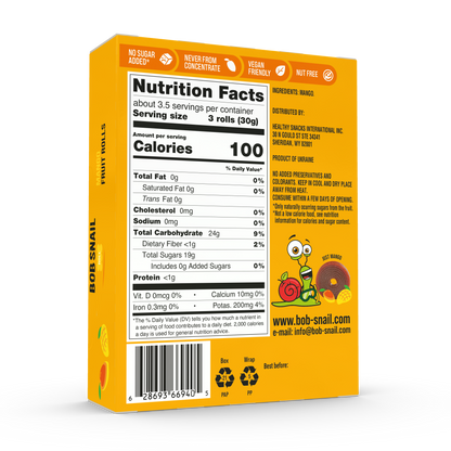Mango Fruit Rolls — 10 pack