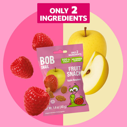 Apple & Raspberry Fruit Snacks — 40 g