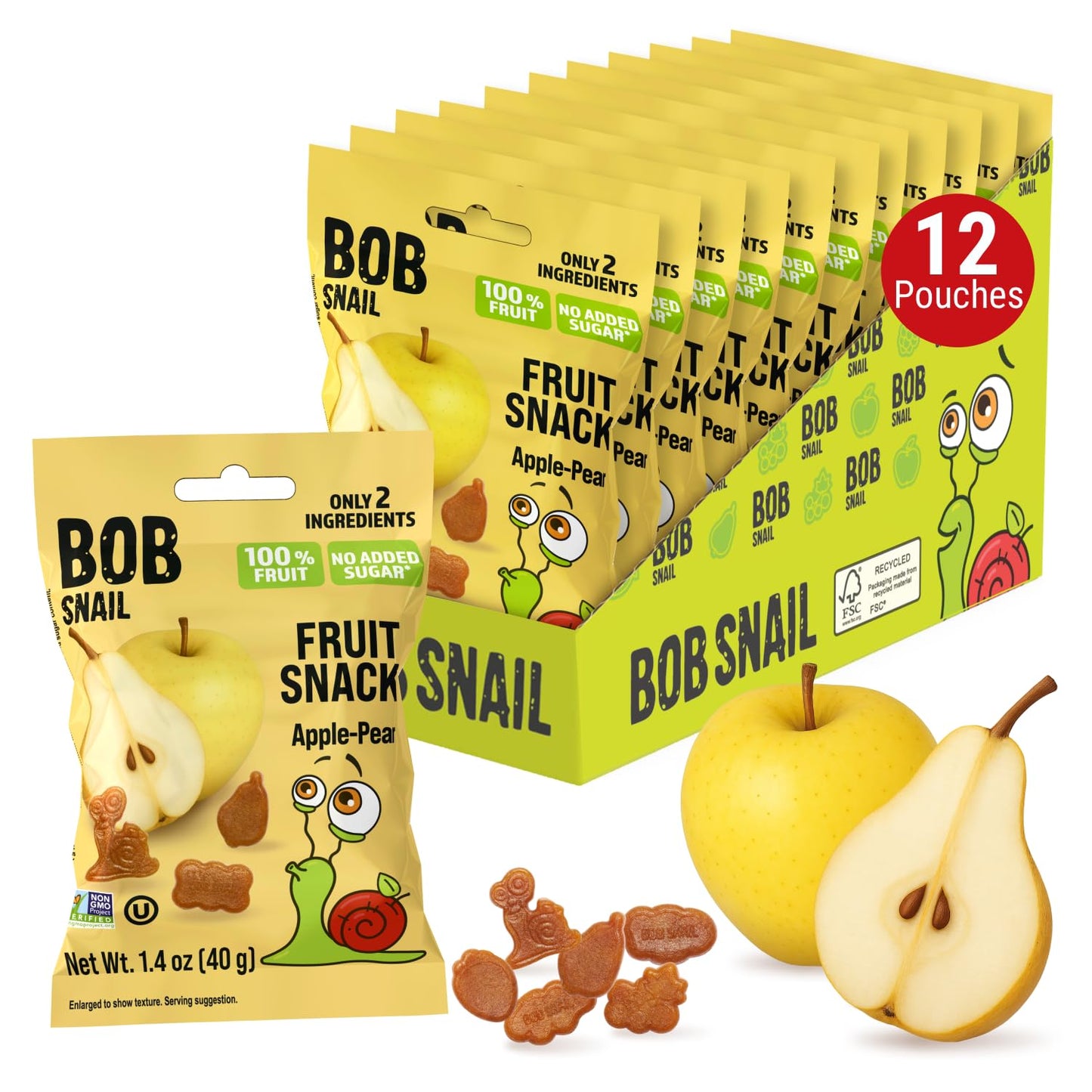 Apple & Pear Fruit Snacks — 40 g