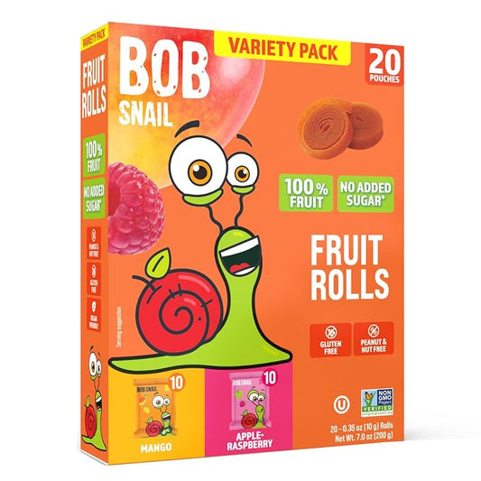 Mango & Raspberry Fruit Rolls Variety Pack — 20 rolls
