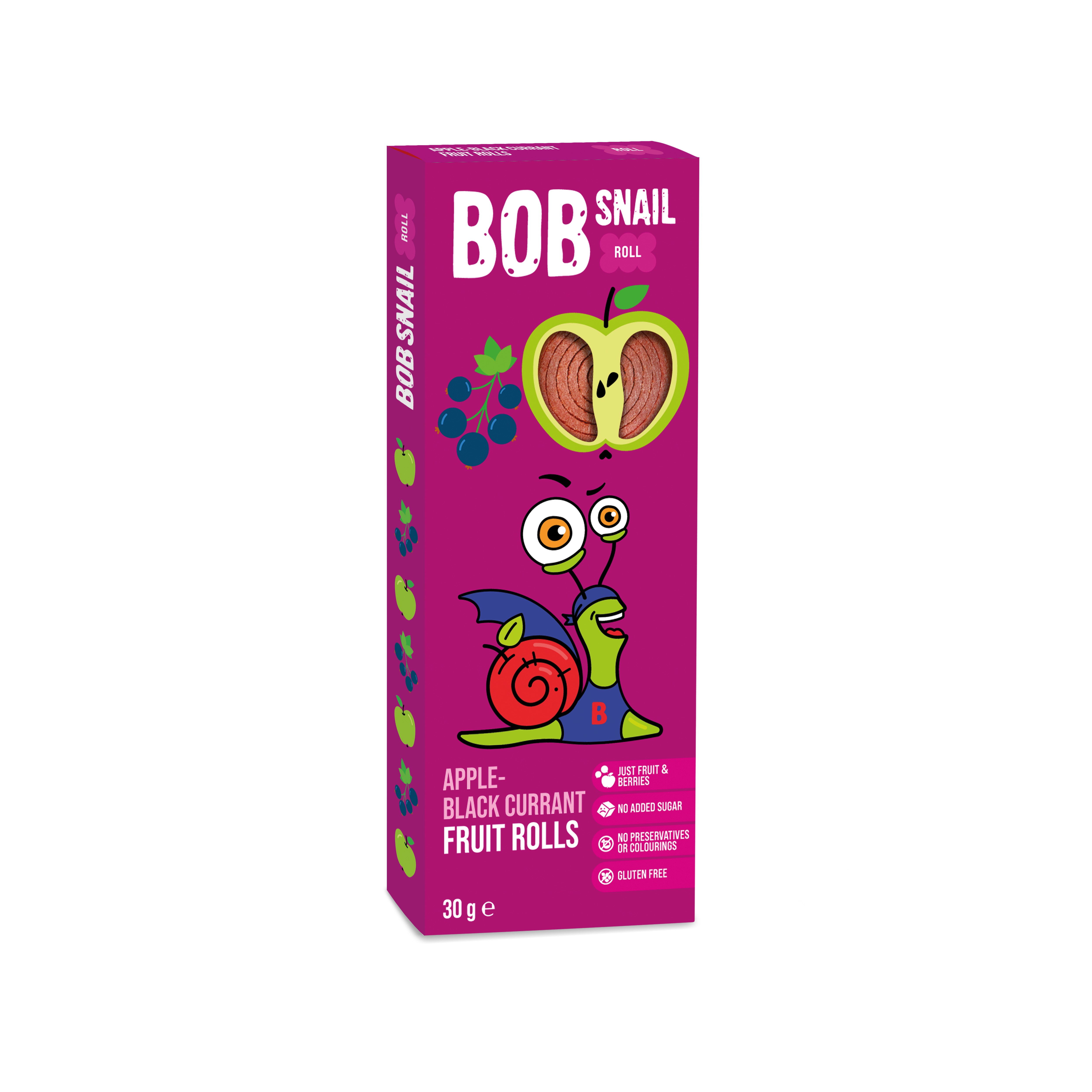 BOB SNAIL Natural apple-black currant Rolls 30 g