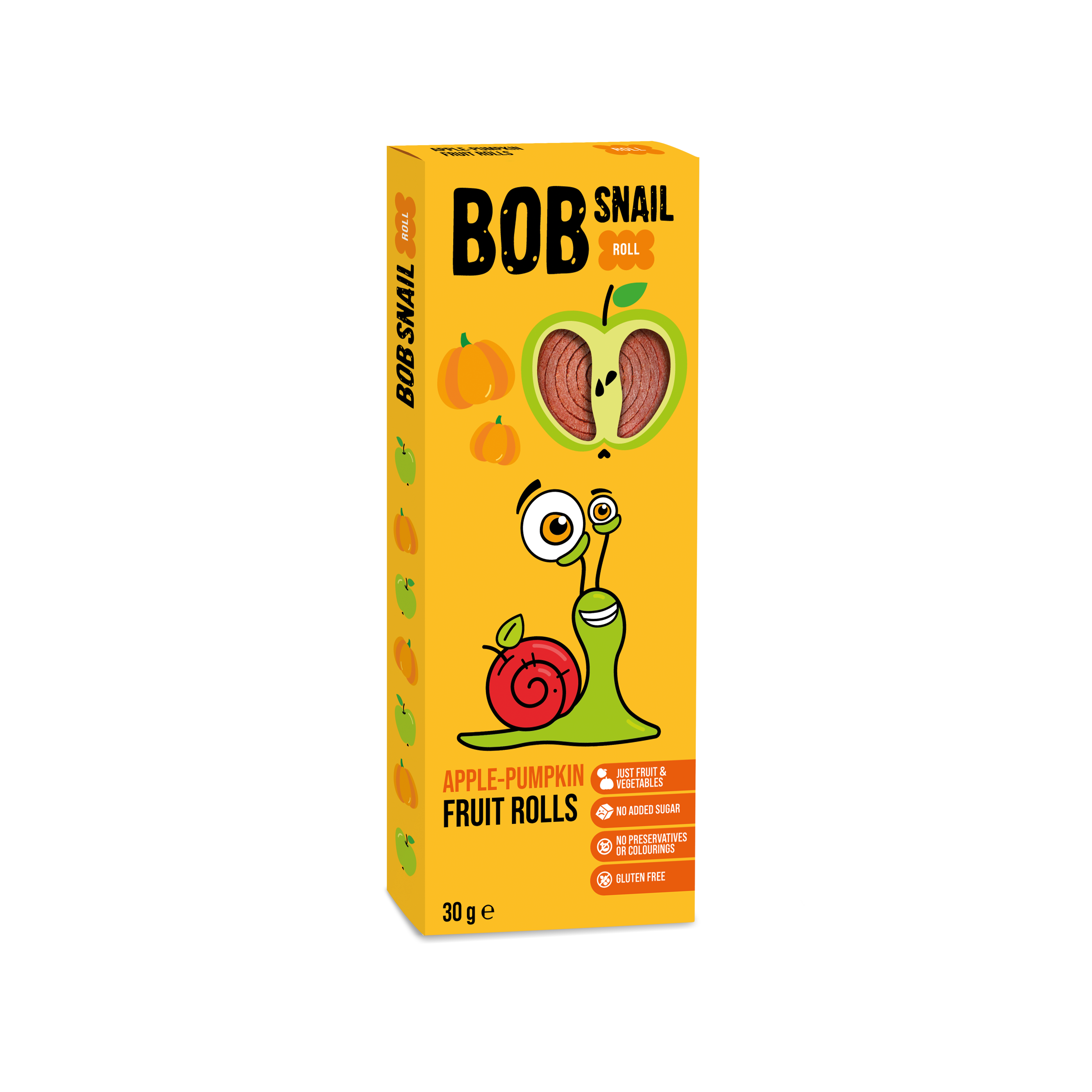 BOB SNAIL Natural apple-pumpkin Rolls 30 g