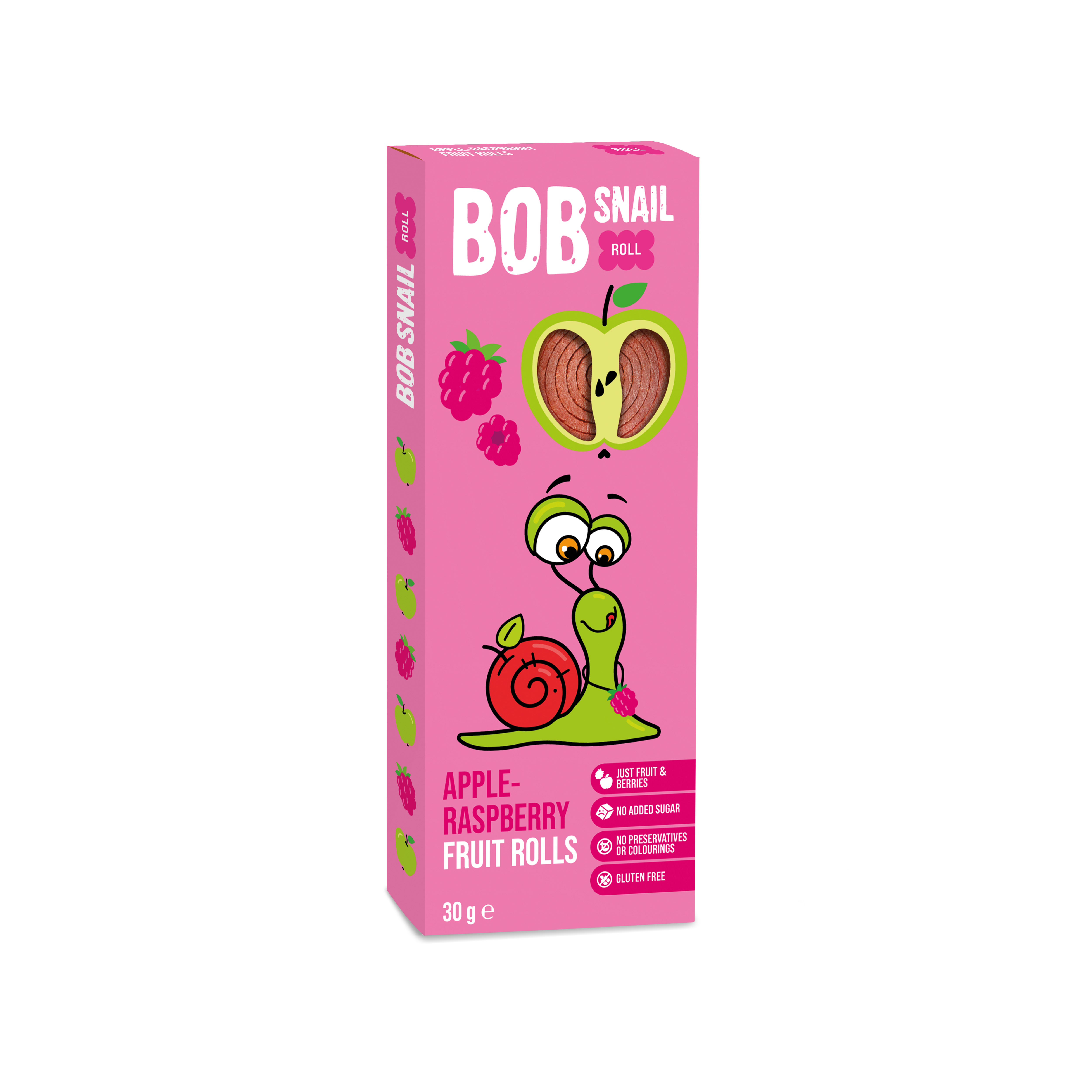 BOB SNAIL Natural apple-raspberry Rolls 30 g