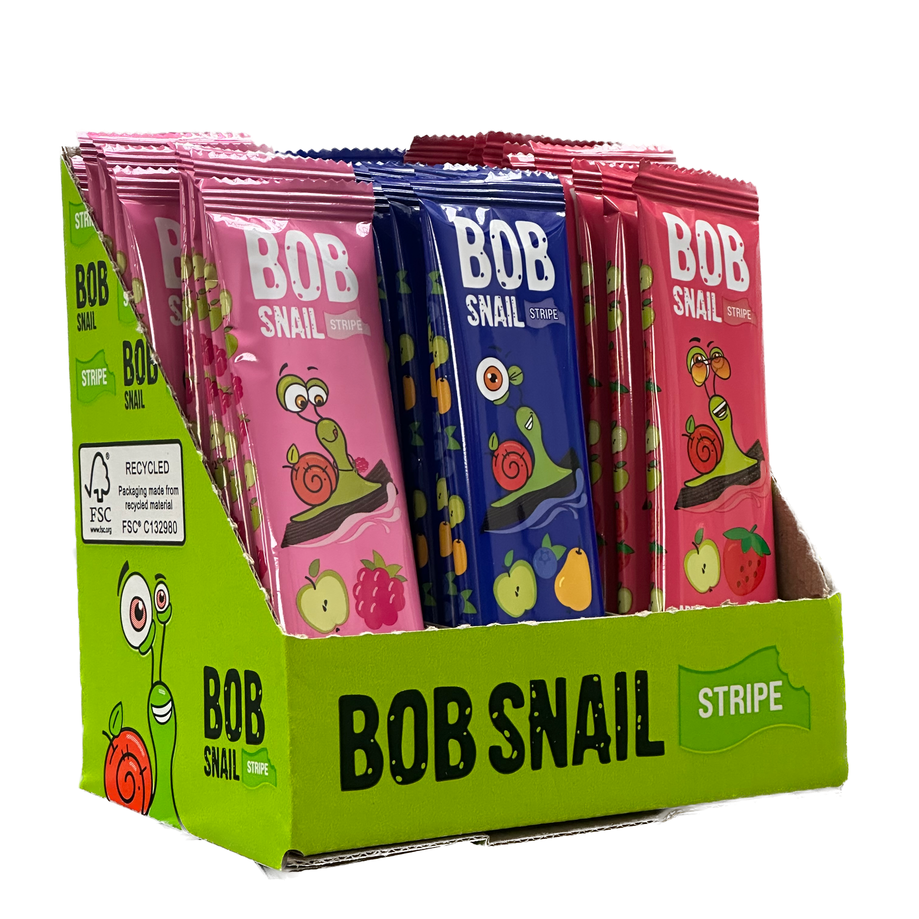 BOB SNAIL Natural fruit stripes 14g 