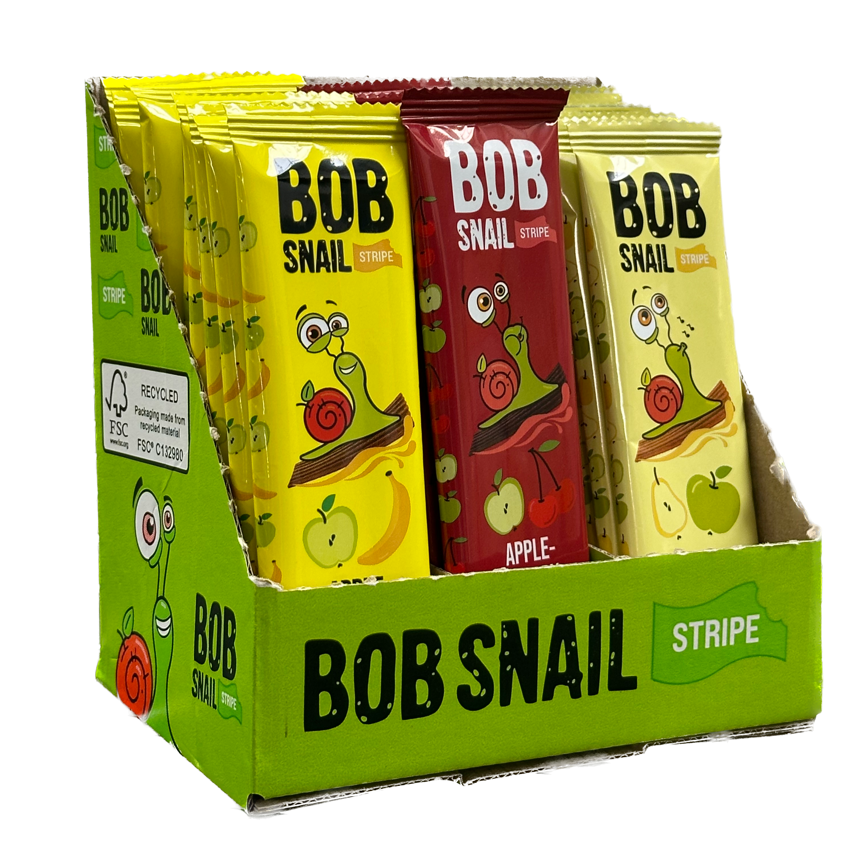 BOB SNAIL Natural fruit stripes 14g 