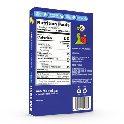 Apple, Pear & Blueberry Fruit Stripes — 6 pack