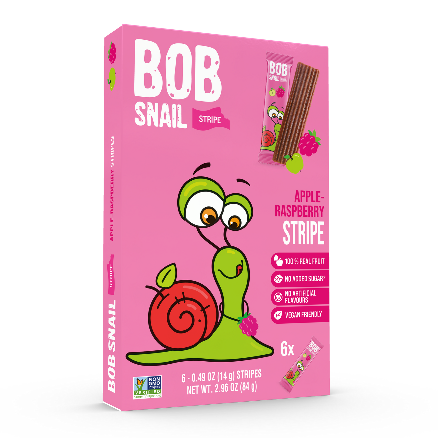 Apple & Raspberry Fruit Stripes — 6 pack