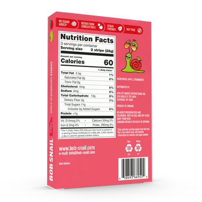 Apple & Strawberry Fruit Stripes — 6 pack