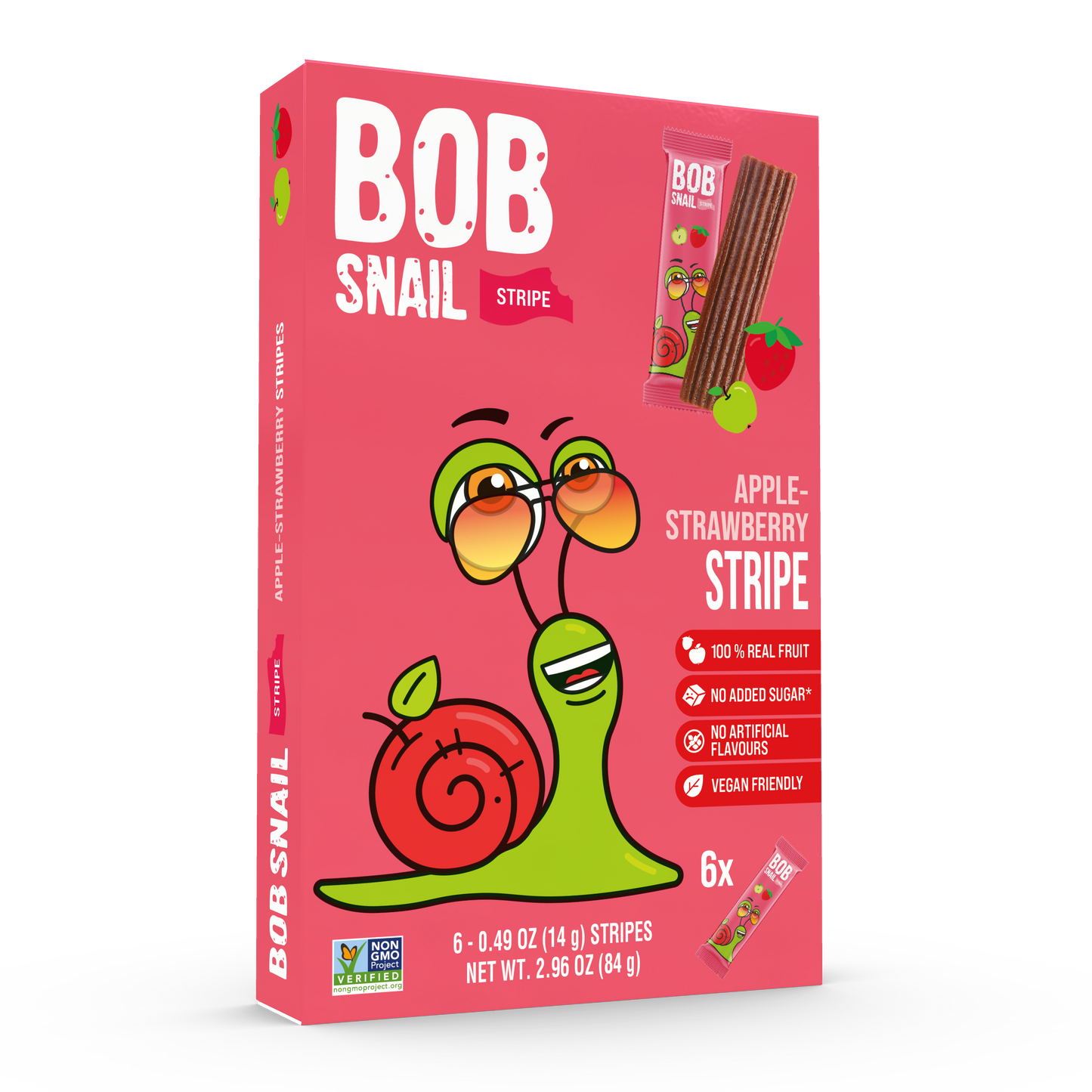 Apple & Strawberry Fruit Stripes — 6 pack