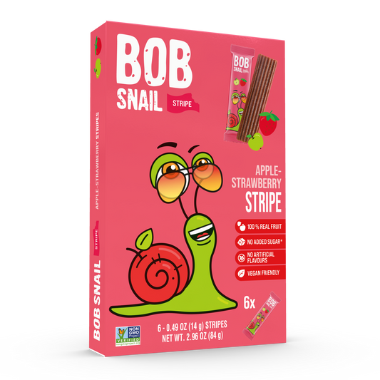 Apple & Strawberry Fruit Stripes — 6 pack